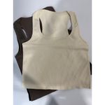 OQQ Women's 2 Piece Bodysuits Sexy Ribbed Turtle Neck Long Sleeve Tops Bodysuits Size L Photo 3