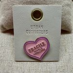 Urban Outfitters  Pink Heart Brooch Lapel Pin NWT Photo 1