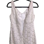 Kate Spade  New York Wedding Belles White 3D Floral Lace V Neck Cocktail Dress 0 Photo 6