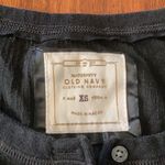 Old Navy Maternity Black Ribbed Long Sleeve Shirt Button Down Size XS EUC Photo 2