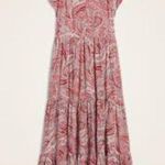 Old Navy NWOT  Waist-Defined Printed Tiered-Hem Maxi Dress size medium Photo 0