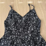 🆕Floral Spaghetti Straps Mini Dress S🆕 Black Photo 3