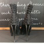 Shiekh  black studded stiletto booties size 6 Photo 2