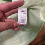 Lulus Brighter Side Light Green Floral Satin Jacquard Mini Dress Size M Photo 6