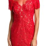 Rene by Rene Ruiz red lace cocktail dress Size 10 Photo 2