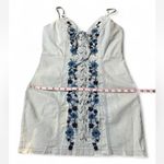36.5 Floral Embroidered Lace Up‎ Mini Dress Photo 14