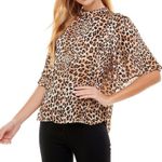 TCEC | Animal Print Top | S | Brown | Sample Sale | CT7754 Photo 0