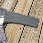 Sonoma Women's Grey White And Purple Striped Pullover Sweater Size XS. NEW Photo 3