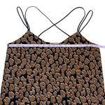 Scotch & Soda  Raffia Town Top Camisole Women Medium Black Brown Bohemian Tank Photo 1