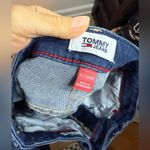 Tommy Hilfiger Tommy Jeans Dark Wash High Waisted Cuffed Denim Shorts Photo 3