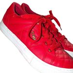 G by Guess Guess red faux leather quilted look sneakers ! Photo 10