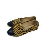 Loeffler Randall Mara Cheetah Leopard Calf Hair Espadrille Flats Size 7.5 Photo 2