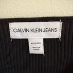 Calvin Klein Jeans Calvin Klein Black Ribbed Long Sleeve Top Photo 4