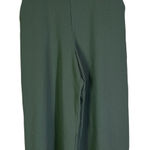 Nine West  Crop Wide Leg Pants Olive Green Textured Elastic Waist XL Photo 0