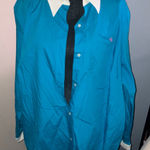 Ralph Lauren Lauren  Blue Button Down Shirt Photo 0