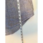 Jones New York  Womens Linen Striped Long Sleeve Collared Button Up Shirt Size M Photo 6
