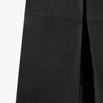 ZARA NWT Black Faux Leather W/ Ruching Midi Skirt Photo 4