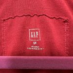 Gap  T Shirt Womens Medium Short Sleeve Red V Neck Fitted Baby Tee‎ Blank Photo 3