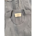 Aritzia Wilfred Women Top Blue Crochet Halter Tank Cropped Stretch Y2K Small Photo 3