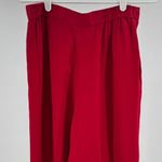 Chaus Red Women's 100% silk pants office 10 holiday professional party casual Photo 2