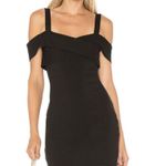 by the way. Black Bodycon Cold Shoulder Heart Shape Bust Mini Dress - XS Photo 0