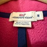 Vineyard Vines  Pink Fleece Vest Zip Windbreaker Whale Logo Women's Size Medium Photo 2