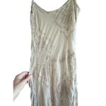 Maria Bianca Nero Vintage  Women's cream 100% silk Dress Size Small 90s Y2K 2000s Photo 7