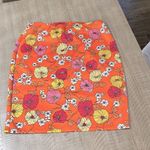 3/$25 Super cute floral elastic waist skirt! Orange Size XL Photo 0