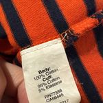 J.Crew Women's Shirt Red Striped Wide Neck Top Chambray Cuff Boat Neck Sz M Photo 5