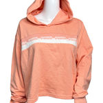 Puma Sweatshirt Women Large Orange Amplified Crop Hoodie Logo Casual Athleisure Photo 0