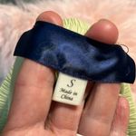 Blue Rain Textured Cutout Shorts Photo 8