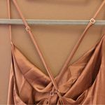 Show Me Your Mumu Verona Cowl Dress Copper Luxe Satin size large Photo 6