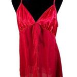 Inner Most Vintage USA Made Red Silky Sheer Babydoll Top Lingerie Medium Photo 0