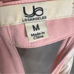 YA Los Angeles Pink blush and white studded cutout back cotton blend dress size medium Photo 5