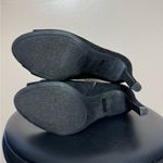 Unisa SALE! Black  Faux Suede Peep Toe Booties Size 7 EUC Photo 5