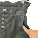 Veronica Beard  Tedi Paperbag Pants Green Women’s Size 25 High Rise Cropped Twill Photo 6