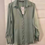 ZARA shirt with long sleeve silky feeling see all pictures brand new with tag Photo 0
