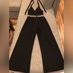 Alice + Olivia Black Sequined Jumpsuit. SZ 6 Photo 9