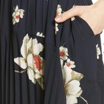 Vince Gardenia Floral-print pleated seamed midi skirt elastic waist pockets Sz S Photo 10