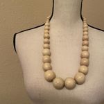 Women’s Statement / Chunky Necklace Beaded Wood Photo 4