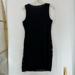 NWT Man Tian Sequence Sleeveless Mini Dress Swirl Small Black Photo 5