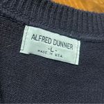 Alfred Dunner  Vintage Womens Large Navy Green Red Winter Holiday Sweater Vest Photo 2