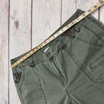 Sundance  Bloom Floral Embroidered Cargo Utility Pants Army Green Size 16 Photo 5