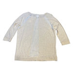 Vince Camuto Two By  Heather Oatmeal Cream Sheer Mesh Patchwork Top Size M‎ Boho Photo 1