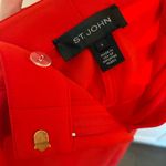 St. John  Crepe Dress Pants in Beautiful Bright Orangey Red Size 6 Photo 2