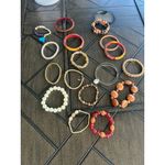 Vintage Lot of 20+ ladies fancy embellished costume bangle Bracelets Photo 6