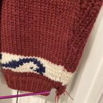 Karen Scott VTG 80s  Size M Pink Christmas Sweater Patchwork Beaded Holiday Mock Photo 2