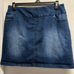 Denim Blue Women's Pull on Stretch Skort Size L Photo 0