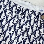 Old Navy  Seahorse Print Cotton Chino‎ Shorts Blue White 10 Photo 3