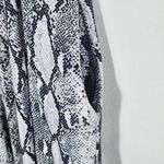 Entro  Gray and Black Snakeskin Cropped Jumpsuit with Wide Legs Size Small Photo 5